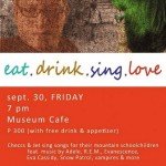 eat drink sing love poster