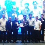 Receiving plaque in behalf of the Bacolod-Negros Occidental Federation for ICT (BNEFIT) for Bacolod City as a Center of Excellence of Information Technology- Business Process Management for 2012 with DOST Secretary Mario Montejo. With Bacolod Mayor Bing and Roy Balicas, representative for Negros Occidental Governor Freddie Maranon. (From Atty. Batapa-Sigue's FB Page)