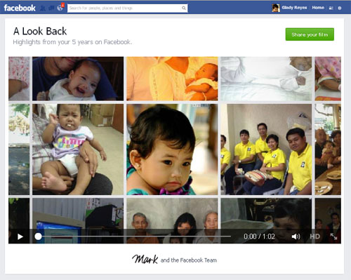 facebook lookback